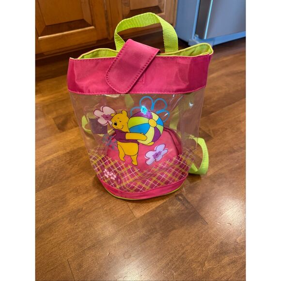 Disney Winnie the Pooh clear beach bag/leisure bag backpack vintage style - Picture 1 of 6